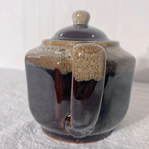 Vintage Brown Glaze Ceramic Teapot Pottery Art - Picture 4 of 13
